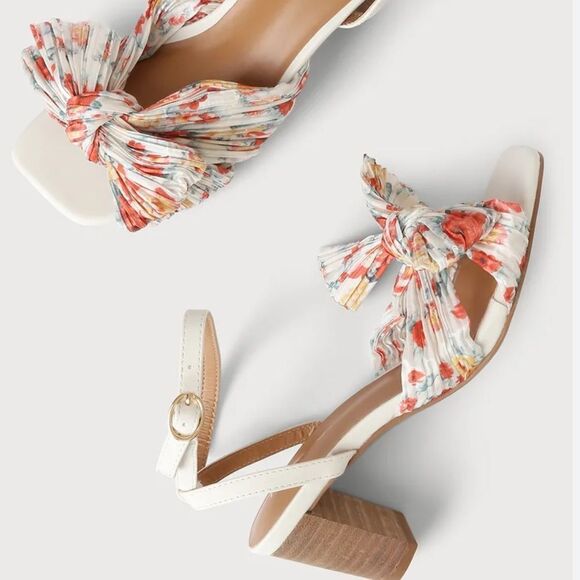 CCOCCI Floral Cara Block Heel Sandals - Picture 1 of 7